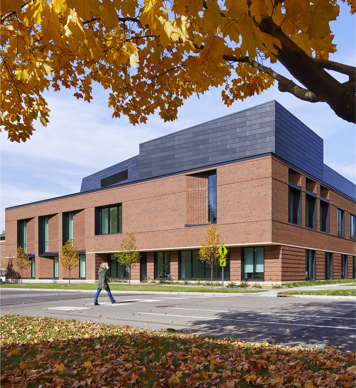 Exterior of a college campus building constructed by McGough