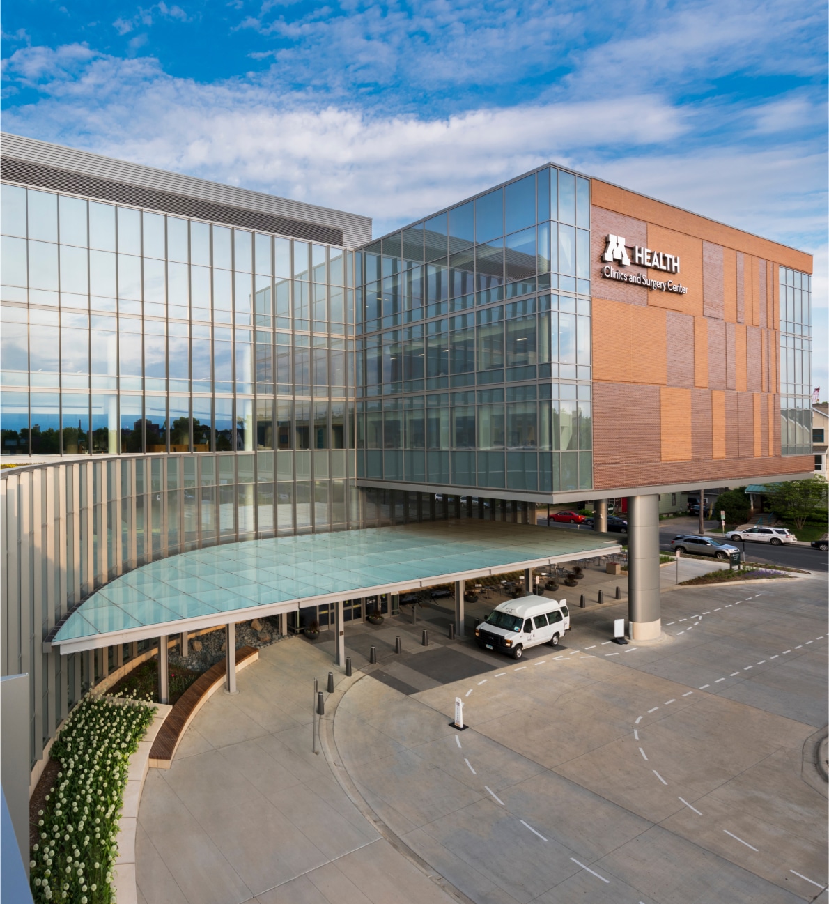 Exterior view of a health care clinic built by McGough