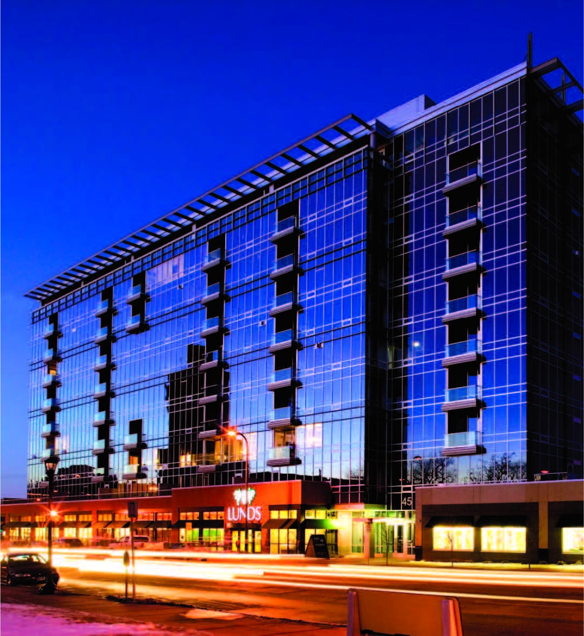 Exterior view of a multi-family residential building built by McGough