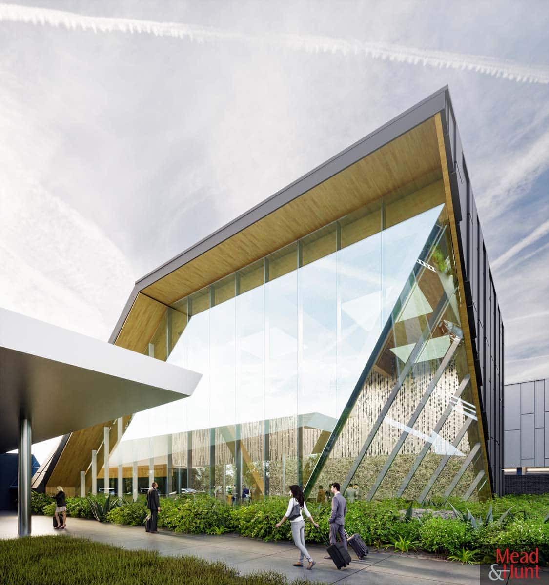 Rendering of the Hector Airport expansion, a federally funded project built by McGough.