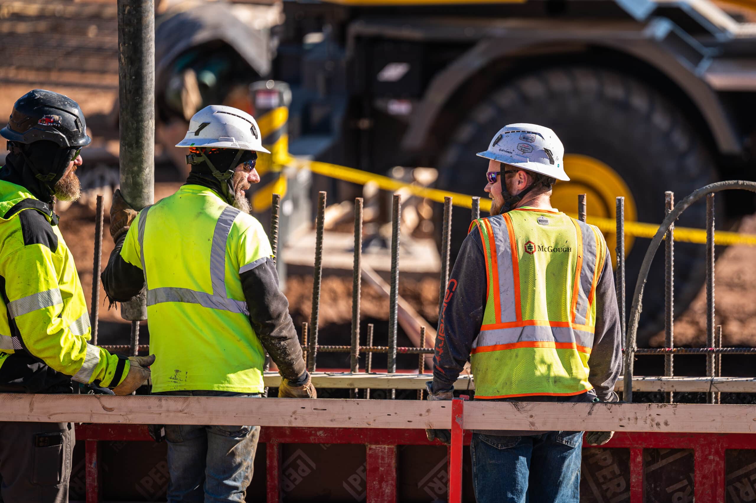 McGough employees out on a project site