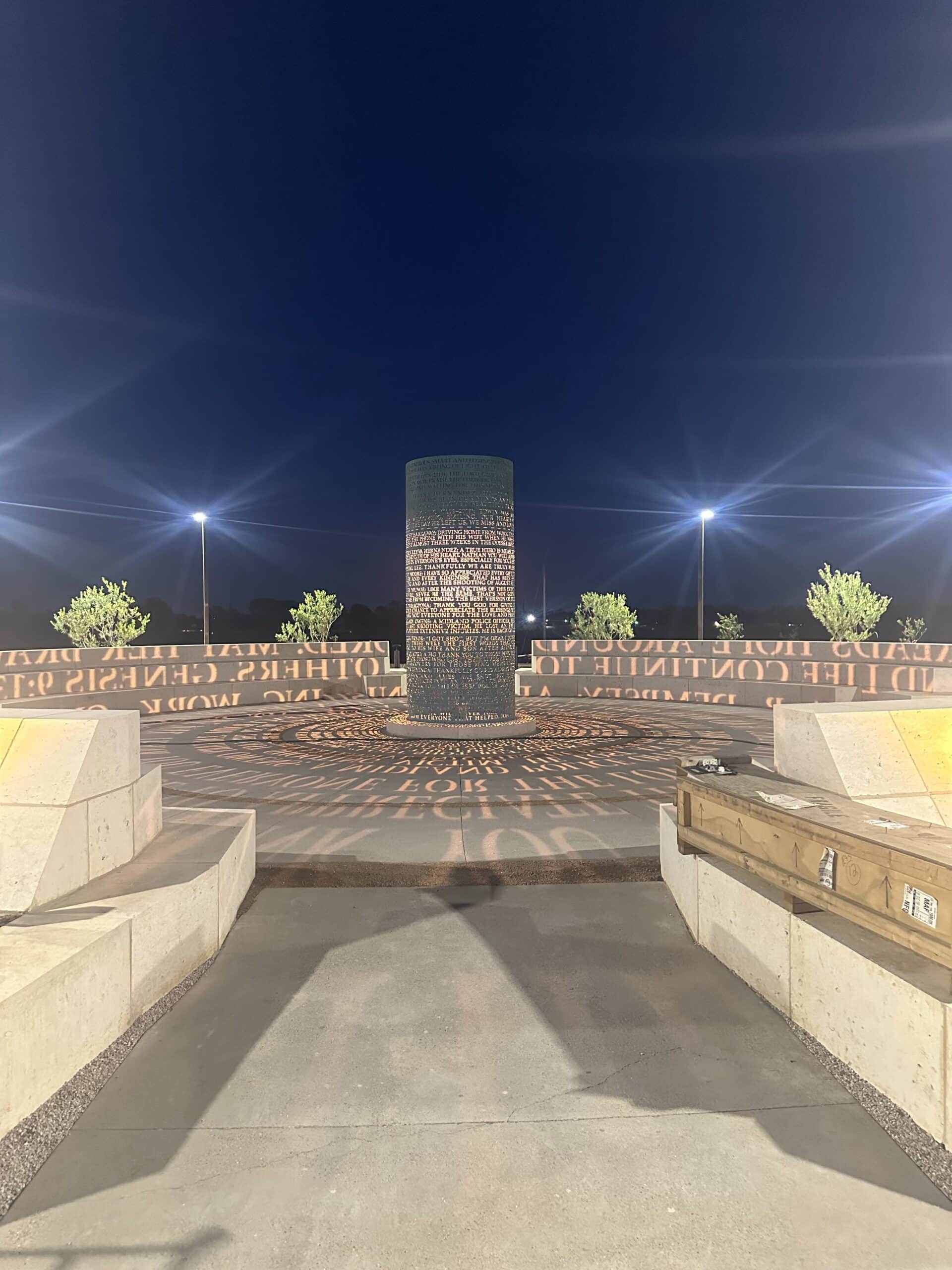 Memorial installation at UT Permian Basin