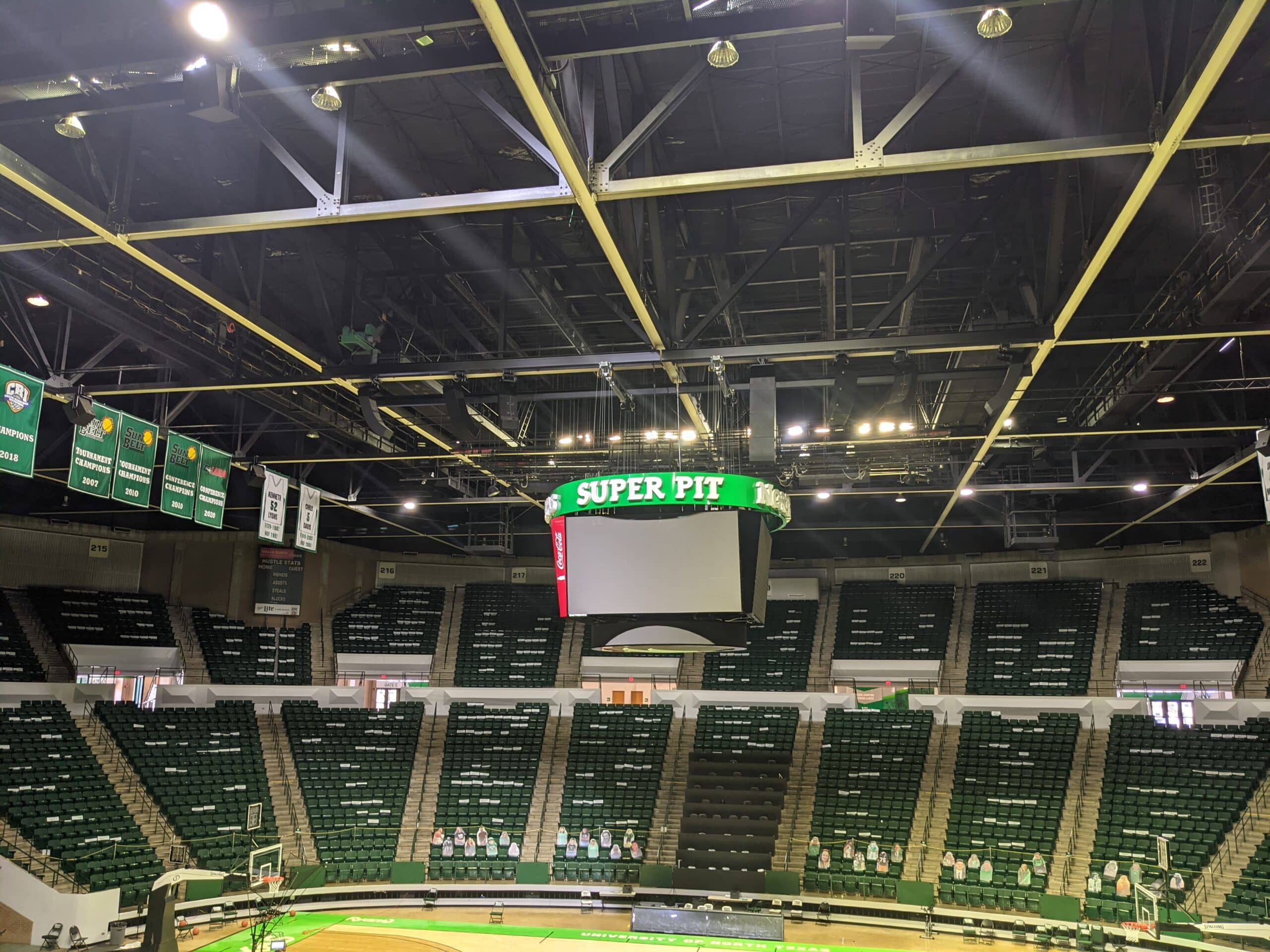 sprinkler upgrade at the University of North Texas Coliseum